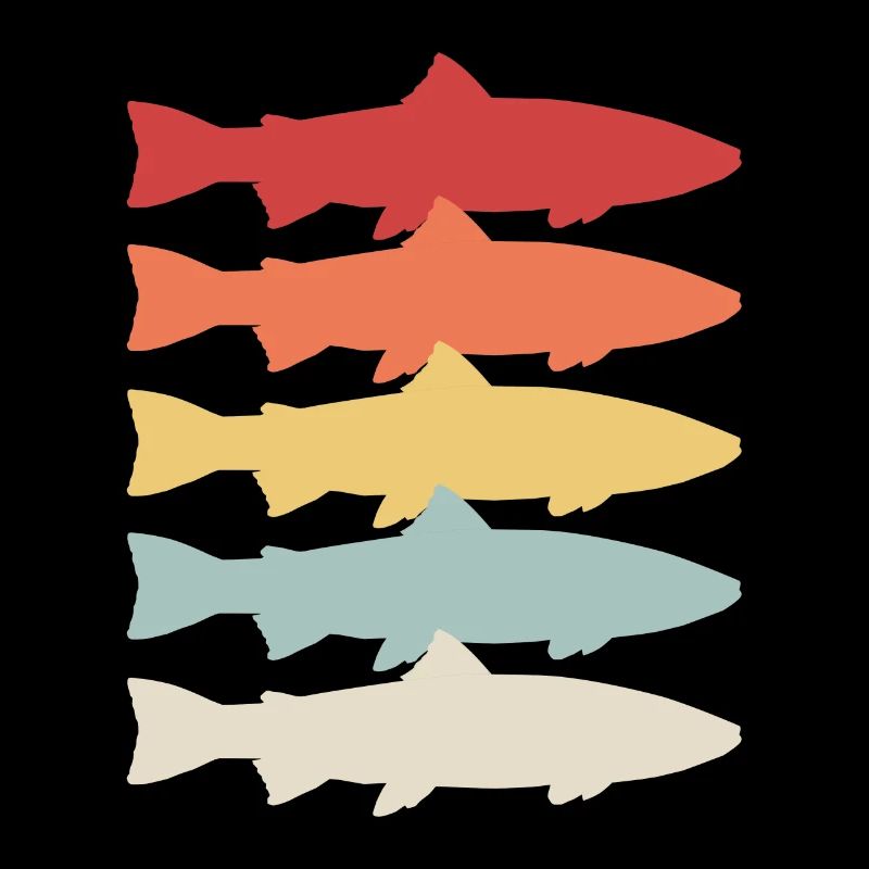 Angler Geschenk Steelhead Forelle Regenbogen Fisch
