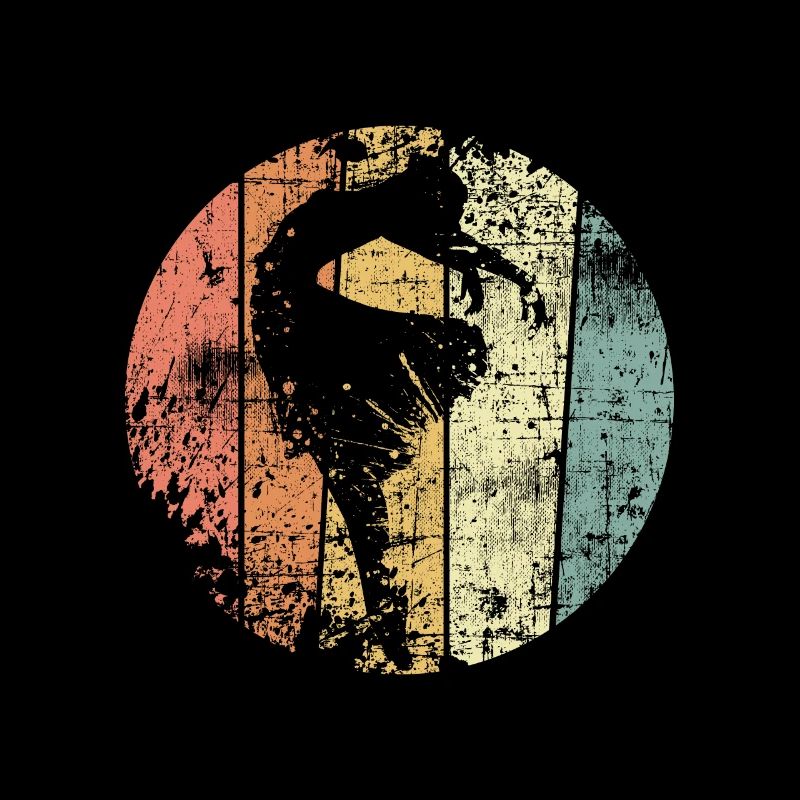 Ballet dancer dancing retro