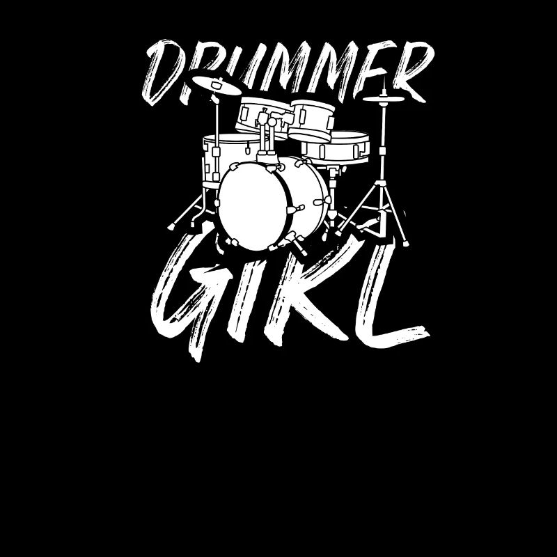 Conception de kit de batterie Drummer Girl pour percussionnistes