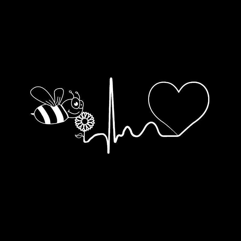 Bee heartbeat bee friend beekeeper with heart