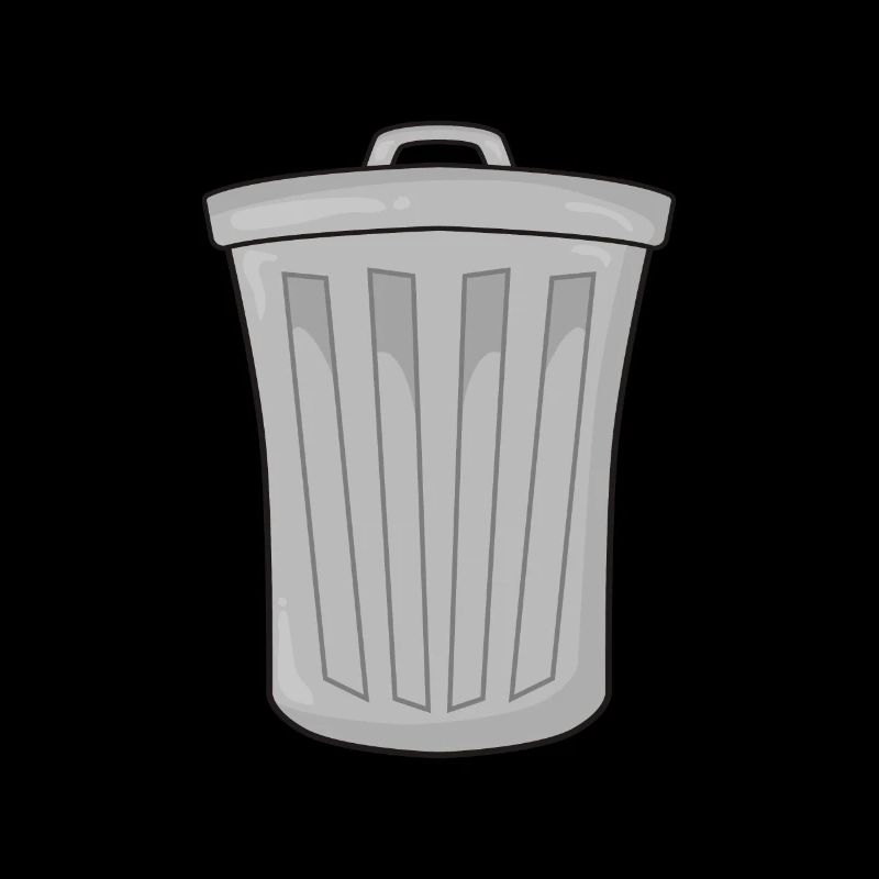 Garbage bin garbage