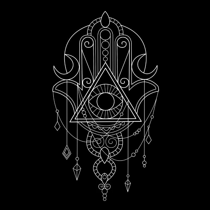 Occlusism Blackcraft Witchcraft Eye Hand Tarot