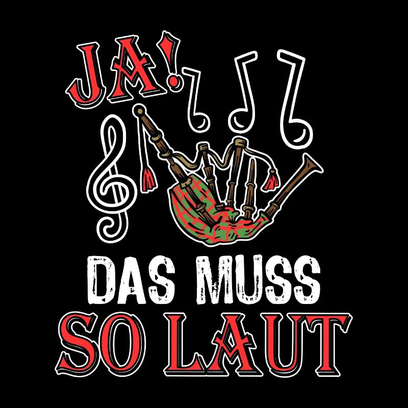 Ja das muss so laut! Schottland Dudelsack