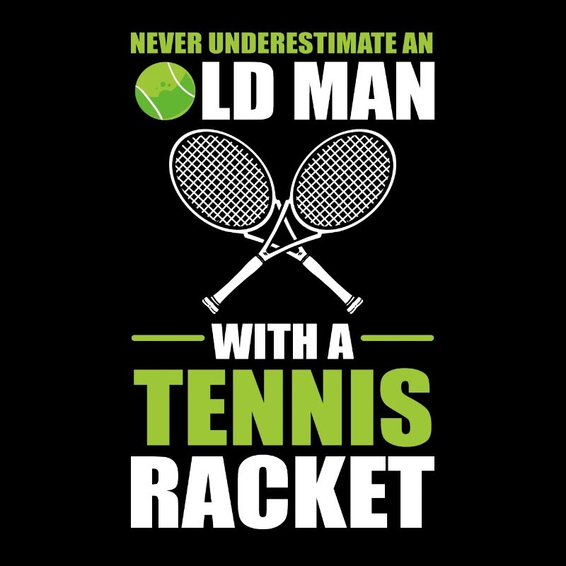 Never Underestimate An Old Man With A Tennis