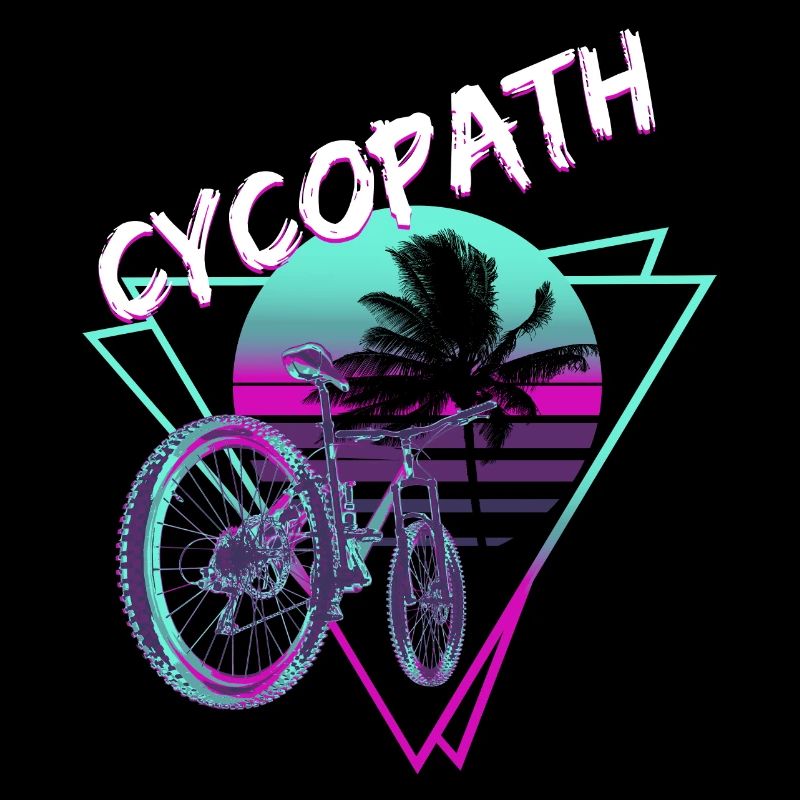 Retro Cycopath Fahrrad Synthwave