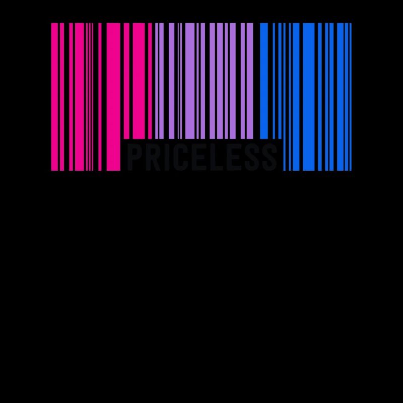 Inestimable Bisexual Pride Code à barres Subtil Bi Flag