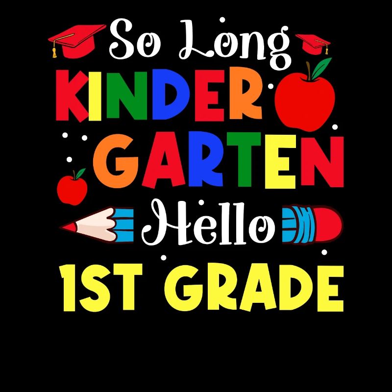First Day Of School So Long Kindergarten Hello 1st