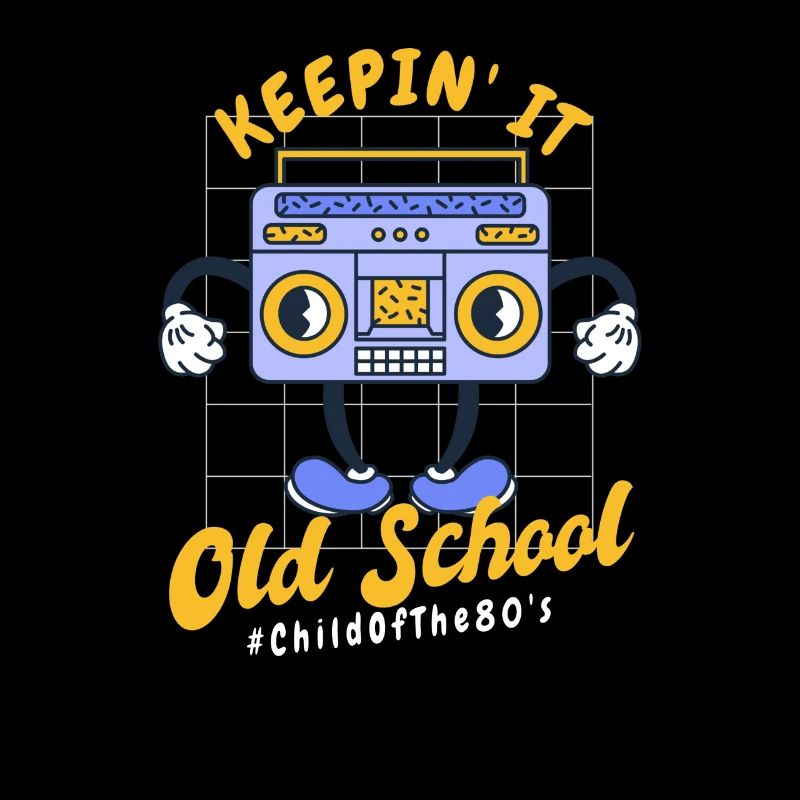 Retro Musik Kassette Keepin' It Old School 80er