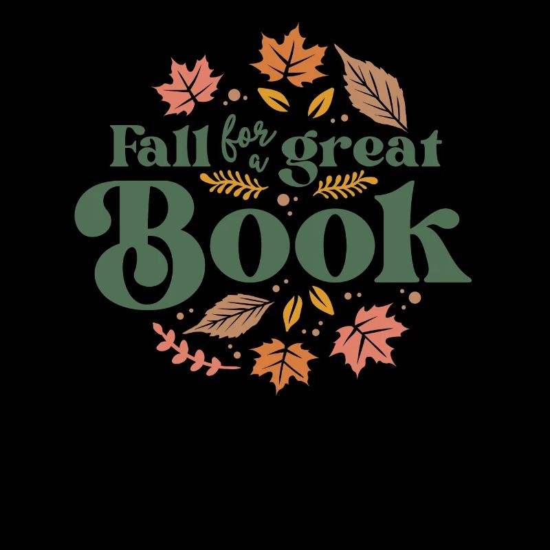 Fallen Sie auf ein großartiges Buch Reading Librarian Herbst