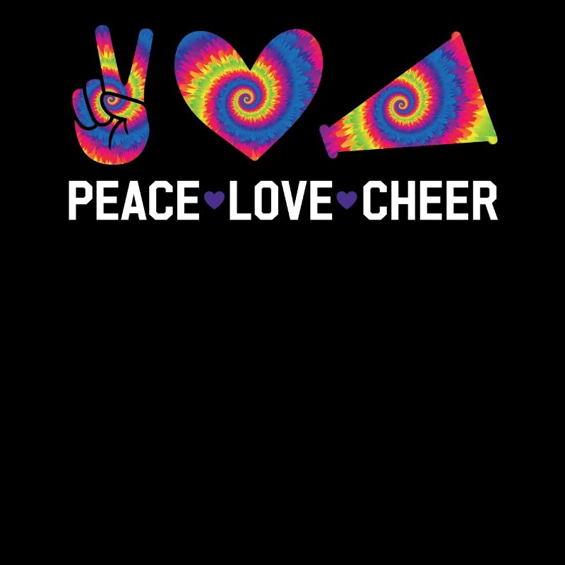 Cheerleading Saying Slogan - Peace Love Cheer