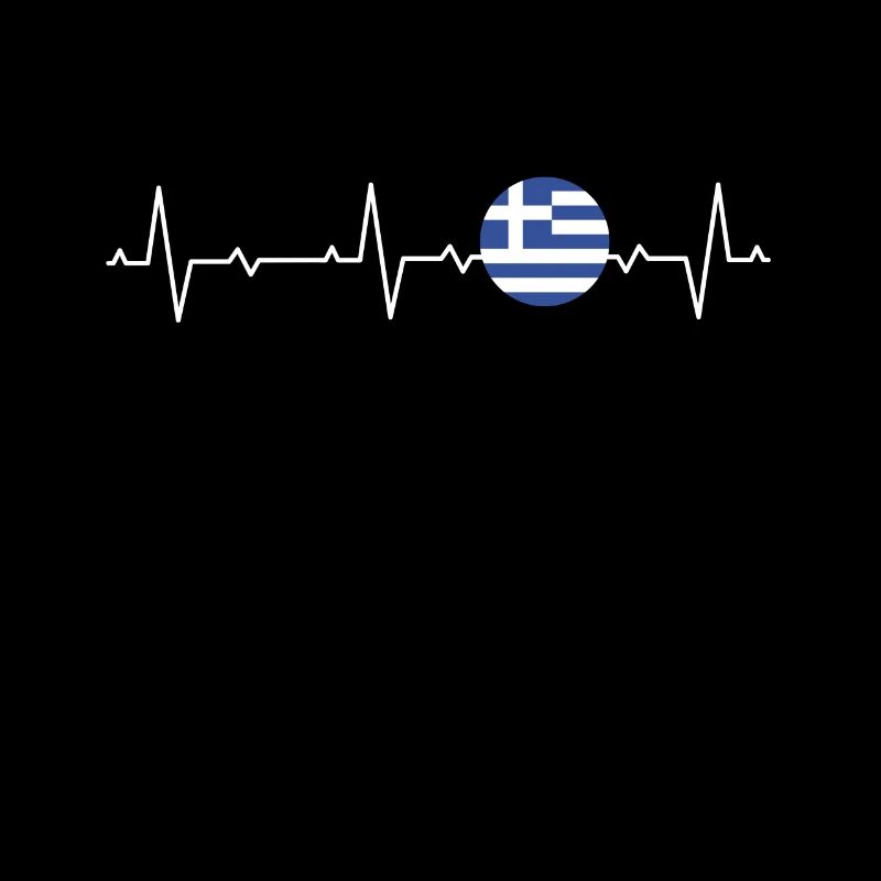 Grèce Drapeau grec Battement de cœur grec