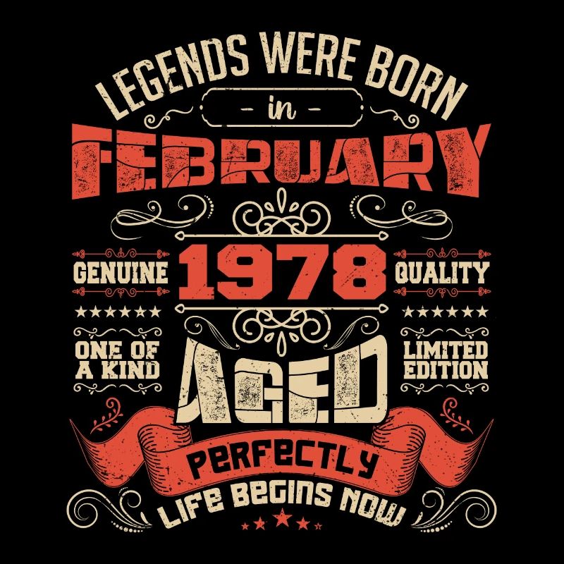 Legends were born in February 1978 | gift