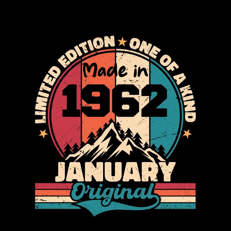 Geburtstagsgeschenk Januar 1962 Limited Edition