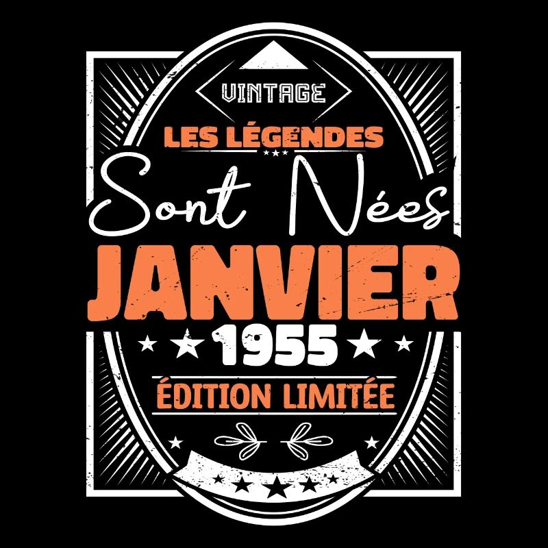 Janvier 1955 | Vintage Anniversaire Rétro