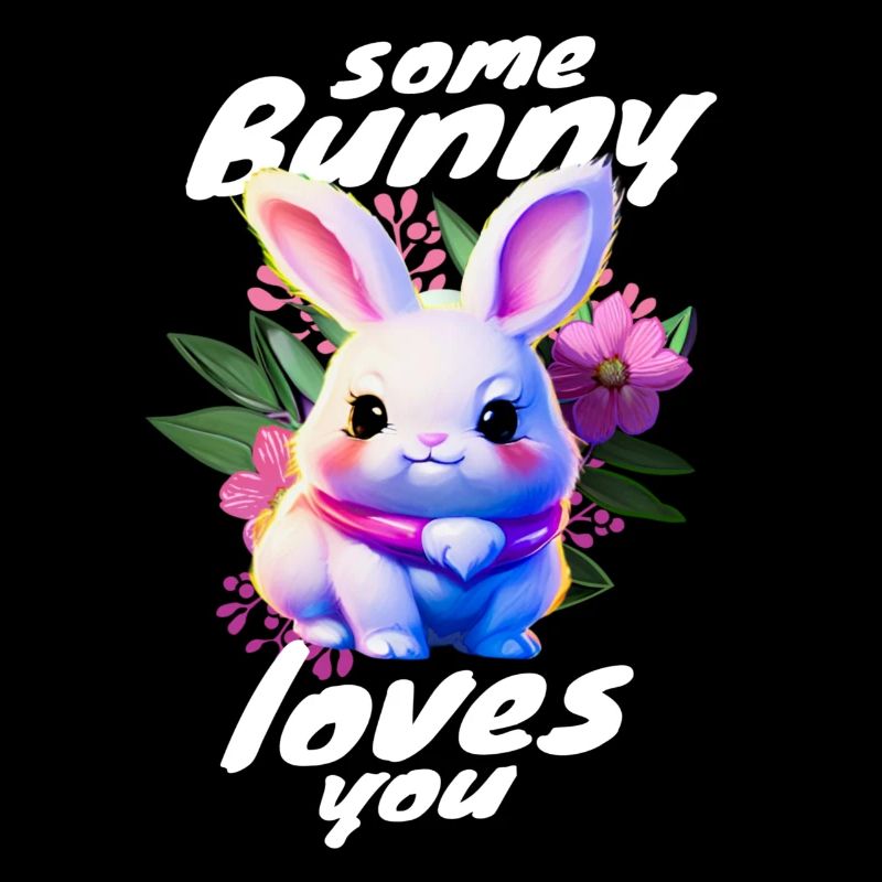 Le lapin de Pâques doux vous apporte de l’amour