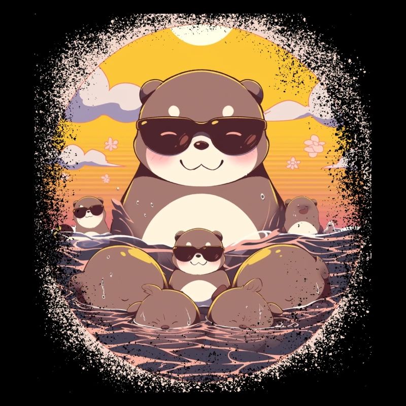 present idea cool happy otter lover gift idea