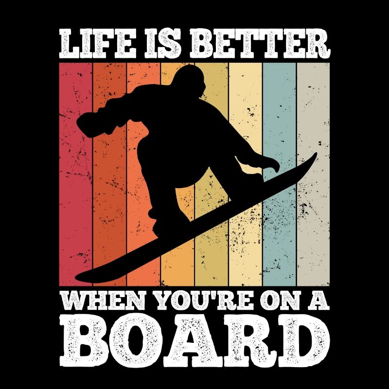 Snowboard Spruch für Snowboarder