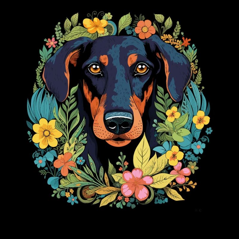 Dobermann Hund Geschenk