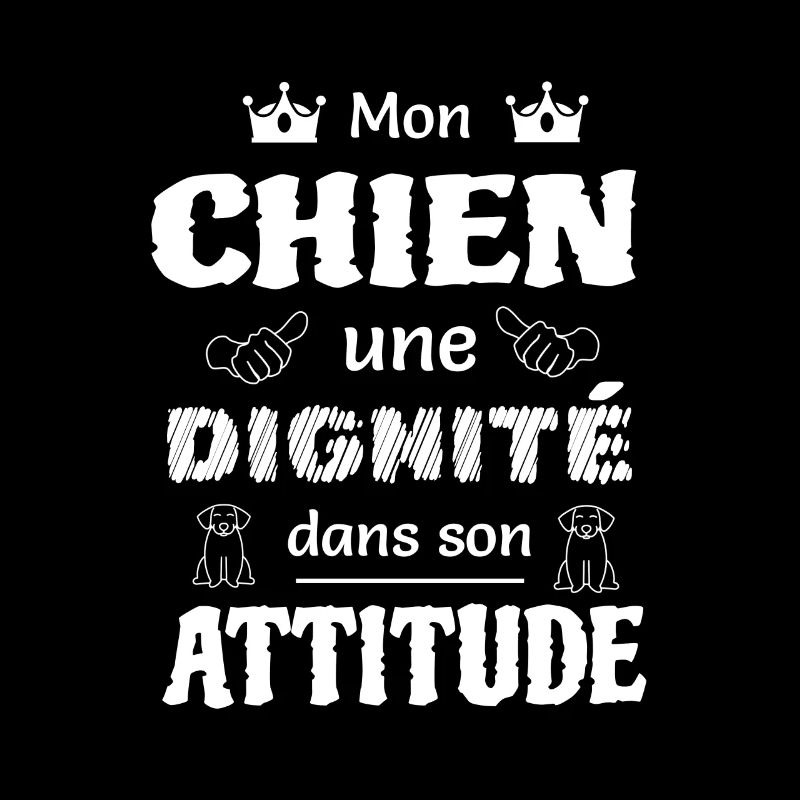 Mon chien une dignité dans son attitude