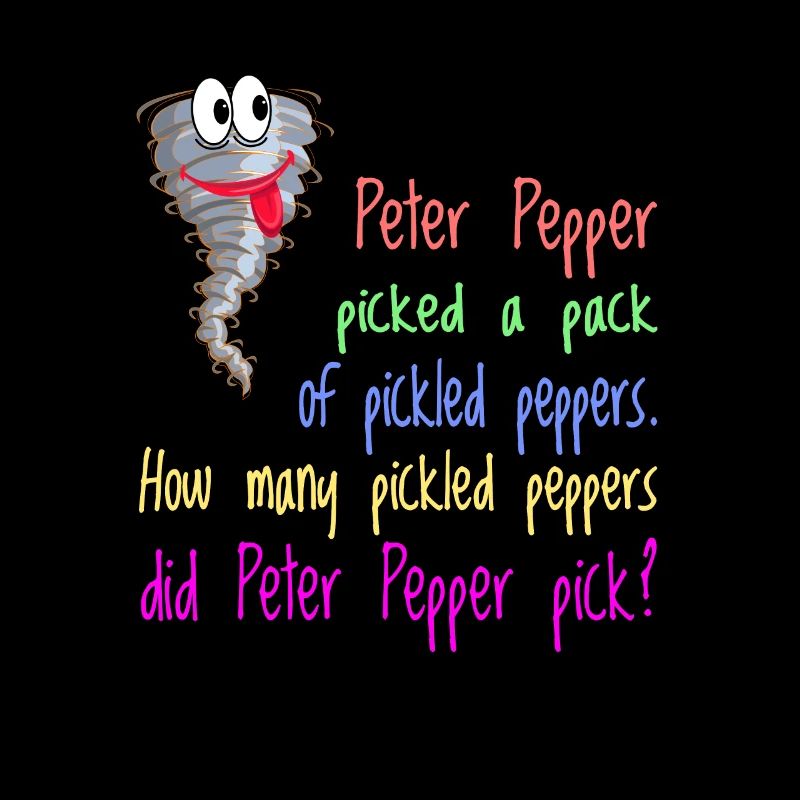 Zungenbrecher Peter Pepper Virelangue