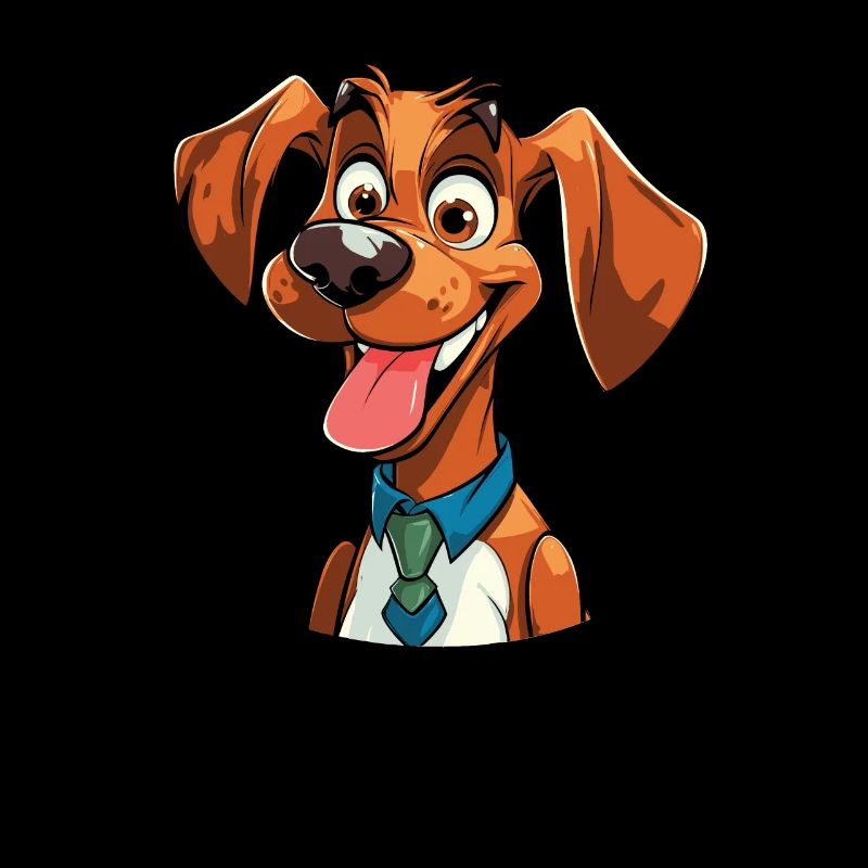 Chien à quatre pattes Mignon