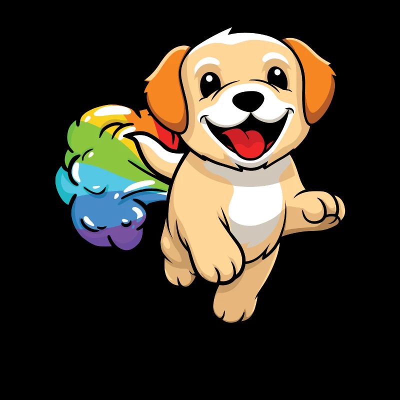 Labrador Drôle Rainbow Pet