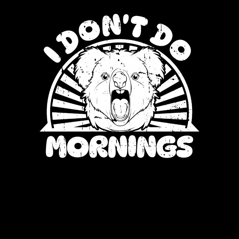 Koala Ours Drôle Je Ne Fais Pas De Matins