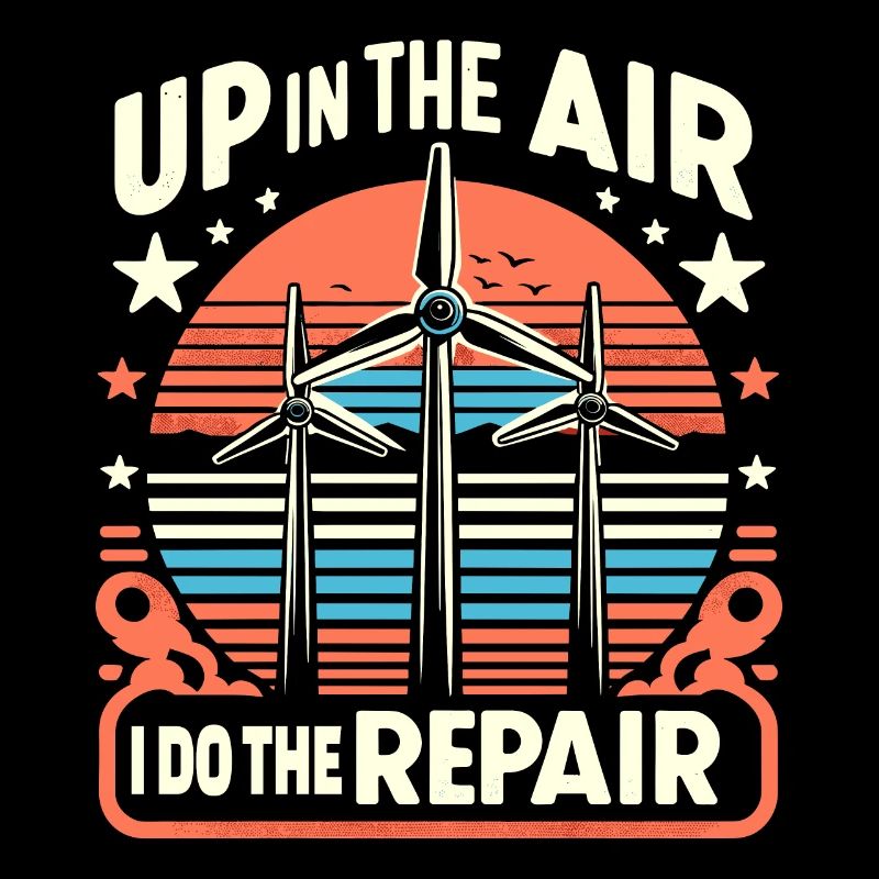 Windrad Kletterer Industriekletterer Geschenk