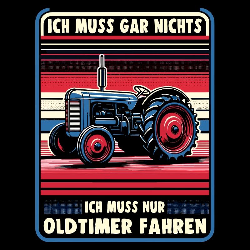 Traktor Oldtimer Landwirtschaft Geschenk Bauer