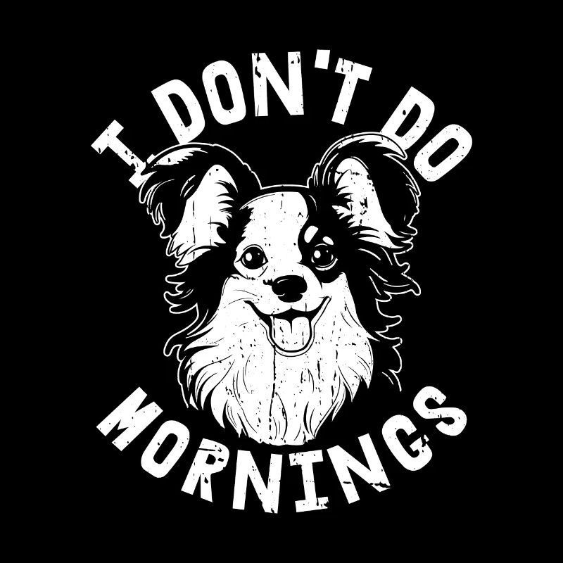 Papillon Drôle Je ne fais pas de matins