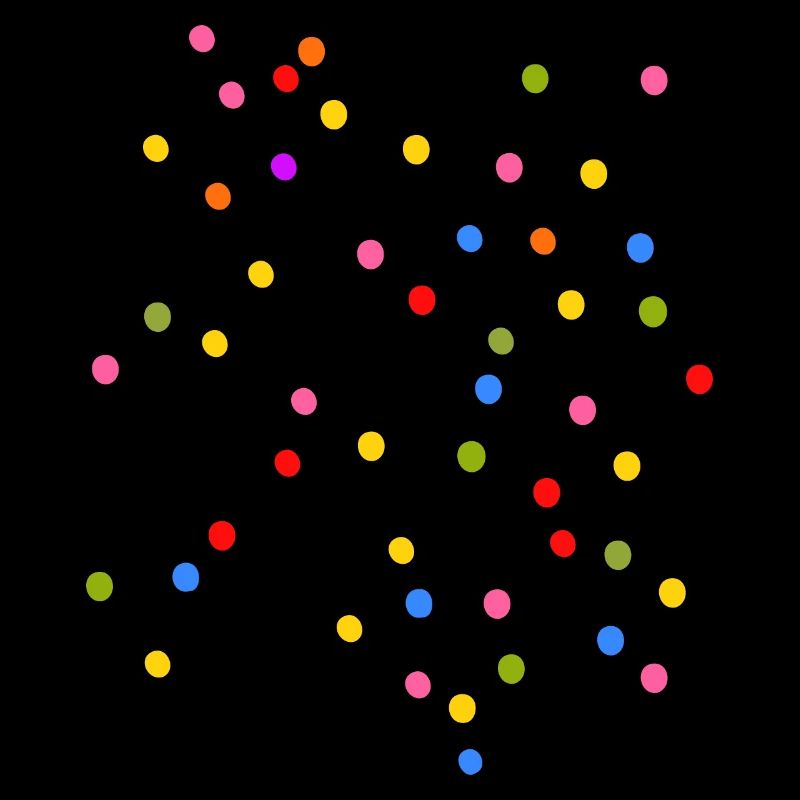 Konfetti Karneval bunt
