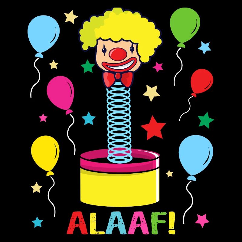 Alaaf Kölner Karneval Kostüm Clown lustig bunt