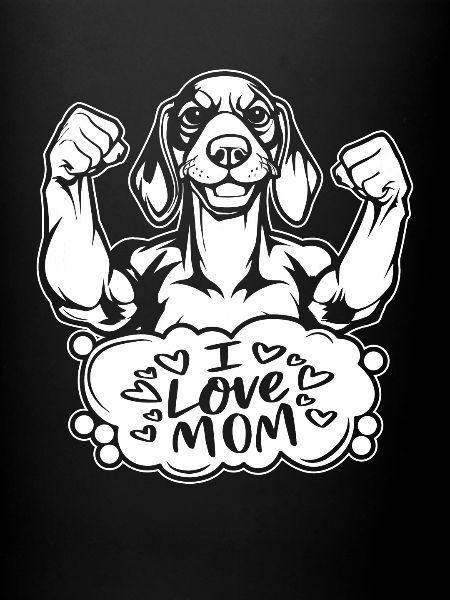 Dackel teckel j’aime maman