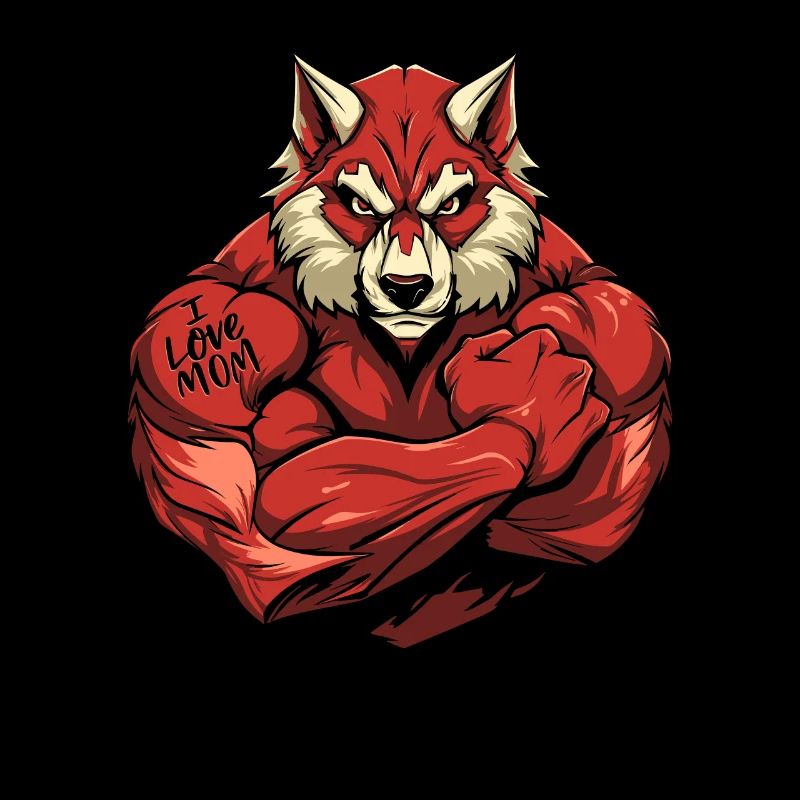 Wolf I Love Mom