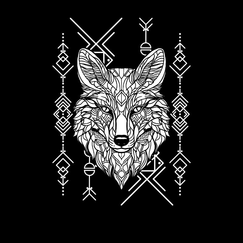 Wolf Geometrisch Polygon Wolf