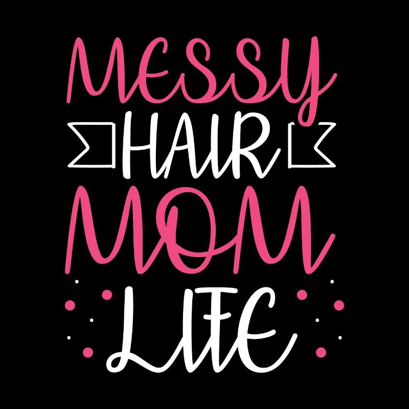 Mama Mutter Unordentliches Brötchen Mutterleben