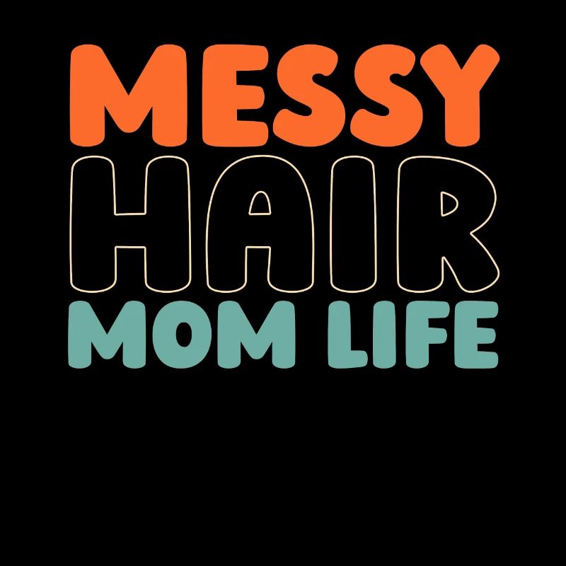 Mama Mutter Unordentliches Brötchen Mutterleben