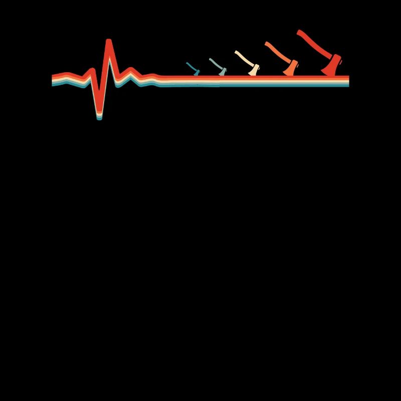 Axe Throwing Axe Thrower Ekg Heartbeat