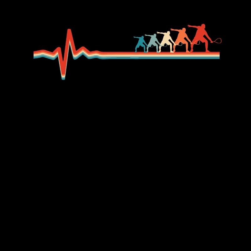Rythme cardiaque de l’ECG de squash