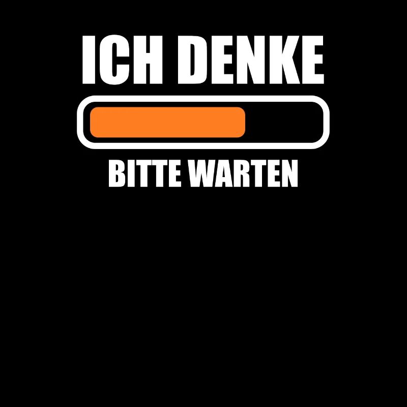 Ich denke bitte warten