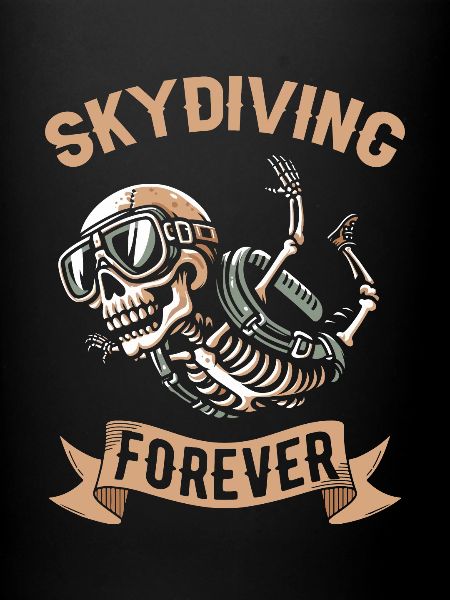 Parachutist Skydiving Skeleton