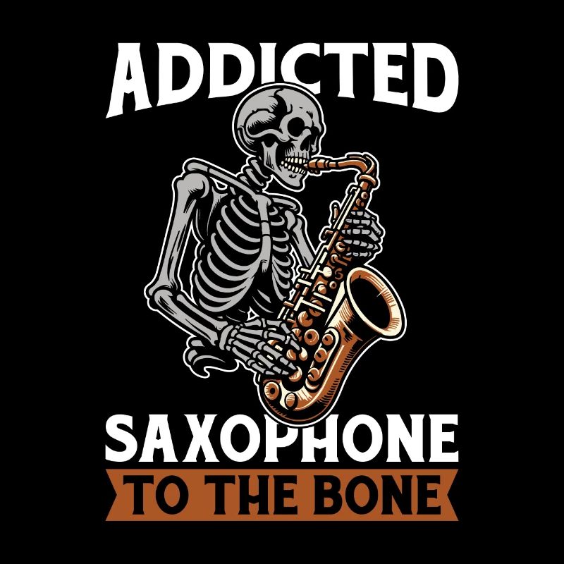 Saxophone Saxophone Skeleton