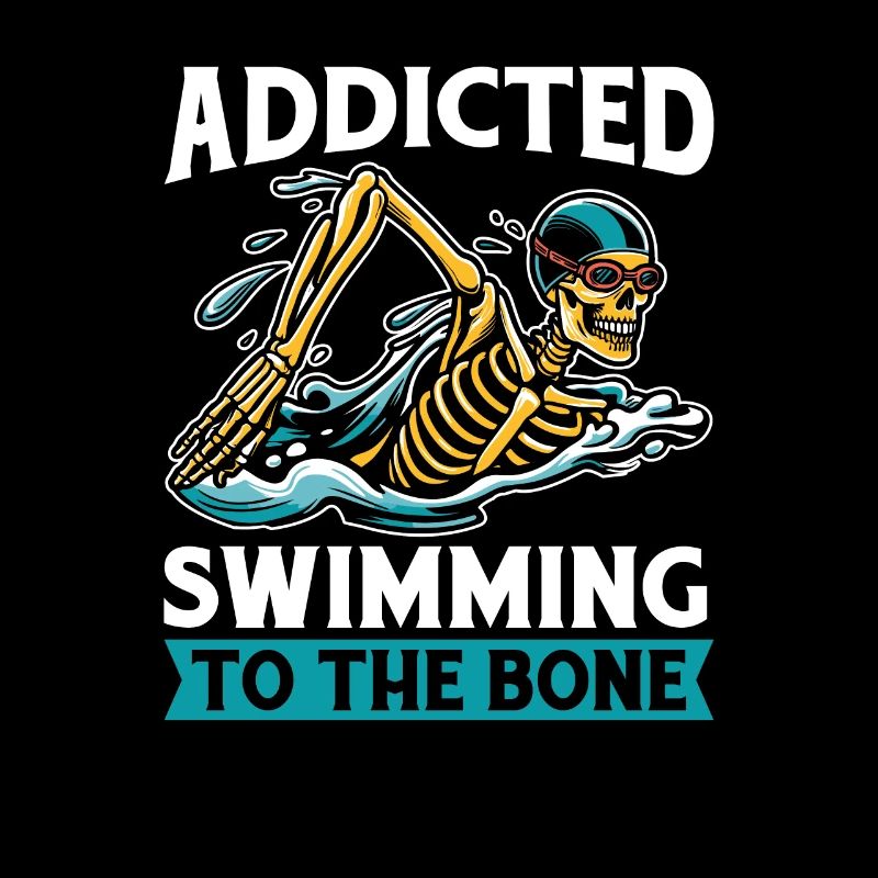 Flotteur de natation squelette