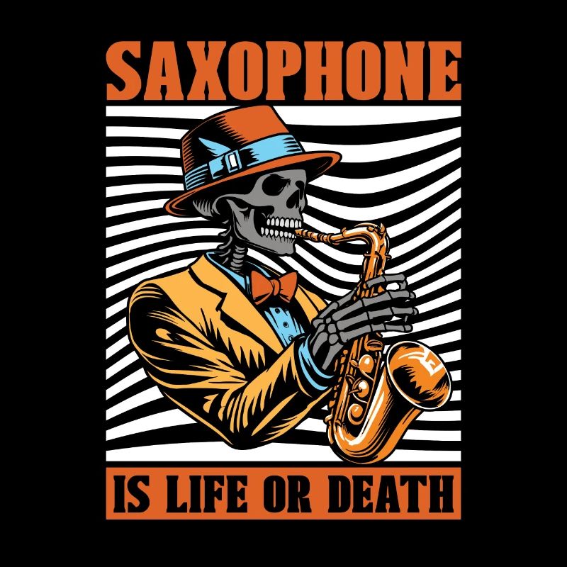 Saxophone Saxophone Skeleton