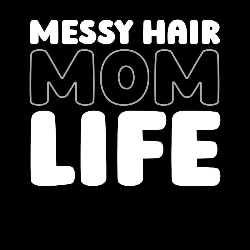 Mama Mutter Unordentliches Brötchen Mutterleben