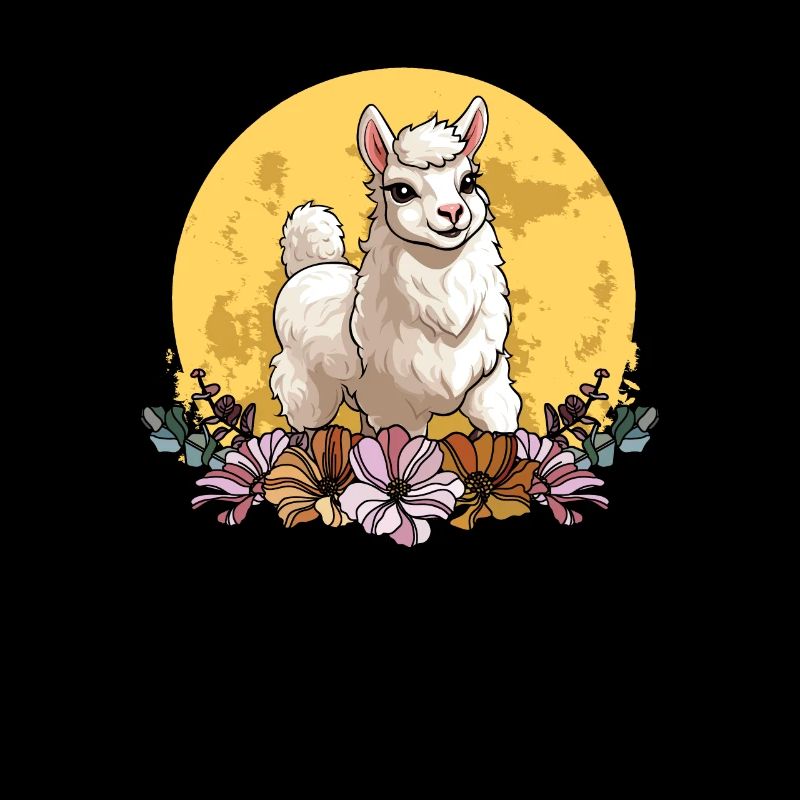 Lama Lama Lune Florale Sauvage