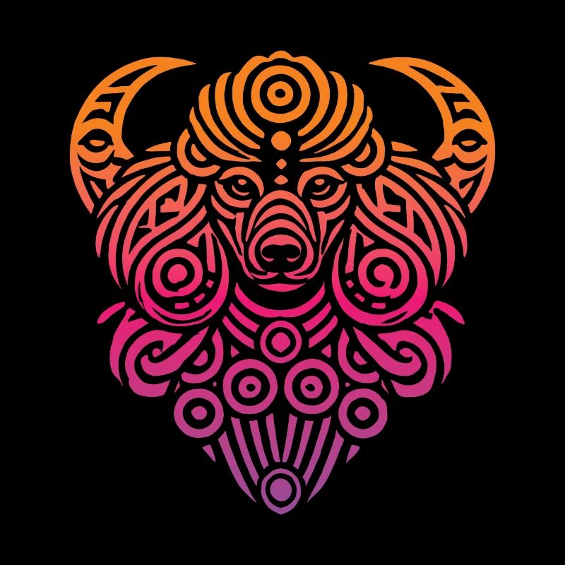Poodle Tribal Moon Phases
