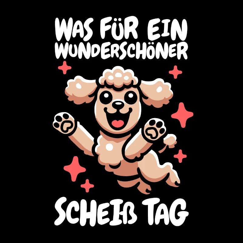 Pudel Wunderschöner Tag