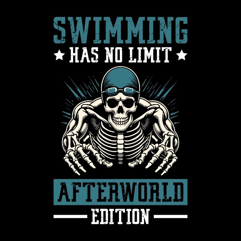 flotteur de natation squelette