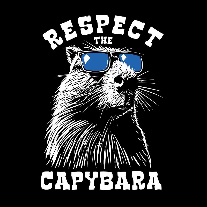 Respect The Capybara - Spruch